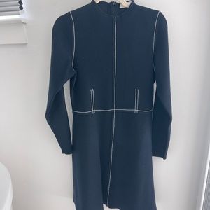 Sandro warm knit dress dark blue